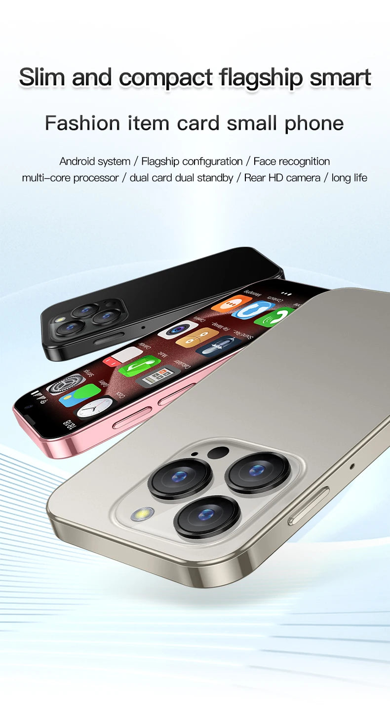 SOYES XS18 Pro Mini Smartphone 2GB RAM 16GB ROM Android8.1 3.0'' With Facial Recognition Dual SIM Standby 3G Network Small Phone