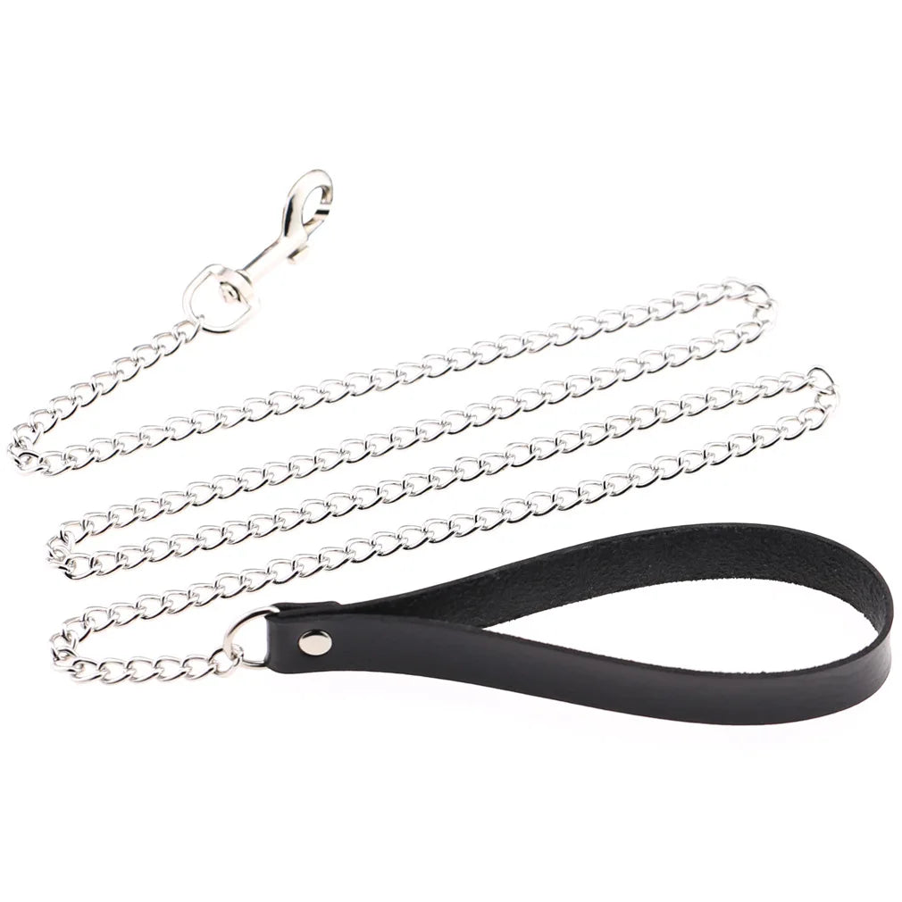 DIEZI Fashion Sweet Cool Torques Necklace Gothic PU Leather Tassel Chain Choker Collar Necklace For Women Men Body Chain Jewelry