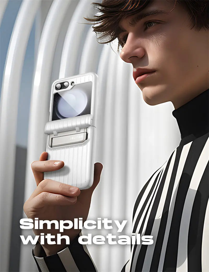 I-BLASON For Samsung Galaxy Z Flip 5 Case 5G (2023) Journey Full-Body Rugged Case with Built-in Screen Protector & Kickstand