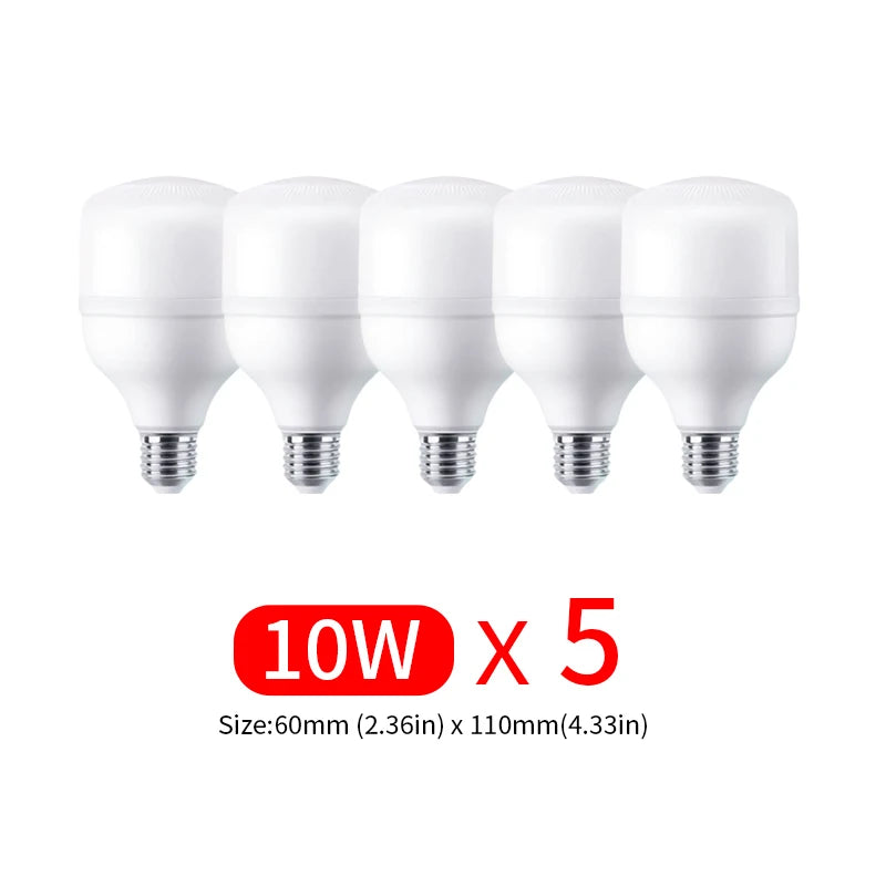 2-5pcs LED Bulb AC 220V E27 LED lamp 60W 50W 40W 30W 20W 15W 10W 7W 3W Lampada LED Light Bombilla Spotlight Lighting Lamp
