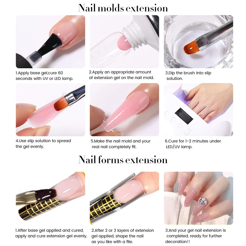 BORN PRETTY 30g Super Crystal UV Hard Gel for Building Nail Apex Nail Strengthen 3D Modeling Clear Nail Supplies Gel for extend