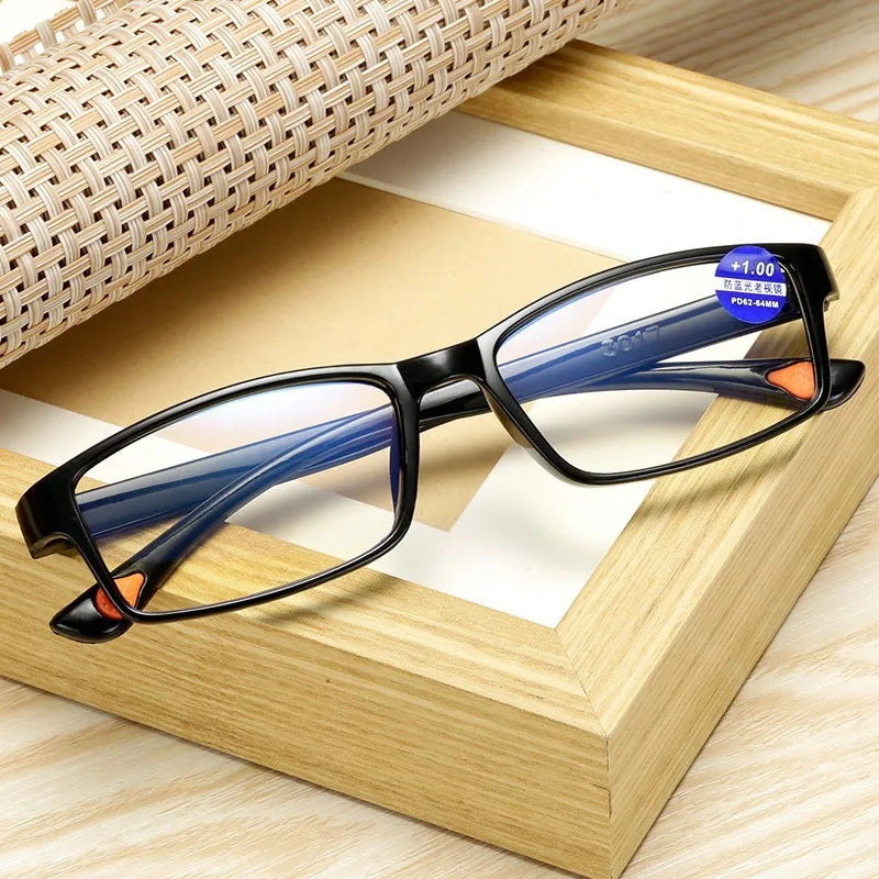 2021 New Ultra-Light Anti-Blue Reading Glasses Anti-Blue Light Presbyopia Glasses Hyperopia Glasses Reader +1.0 1.5 2.0 2.5 3.5