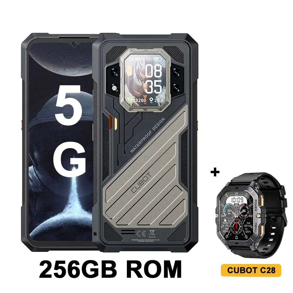 2025 CUBOT KINGKONG X, Rugged Smartphone 5G, 32GB RAM(16GB+16GB), 256/512GB ROM, 10200mAh, 6.583-Inch 120Hz Screen, NFC,WiFi 6,