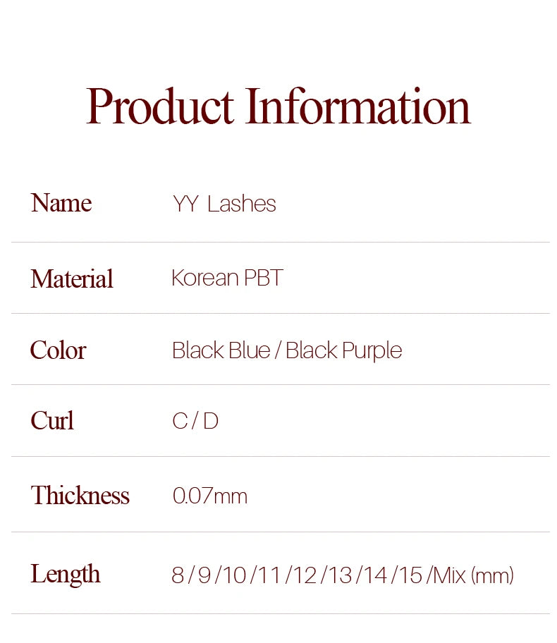 SONG LASHES Y Shape Ombre Color Lashes  Two tip C/D Curl Premade Volume Lashes Individual Eyelash Extension Supplies