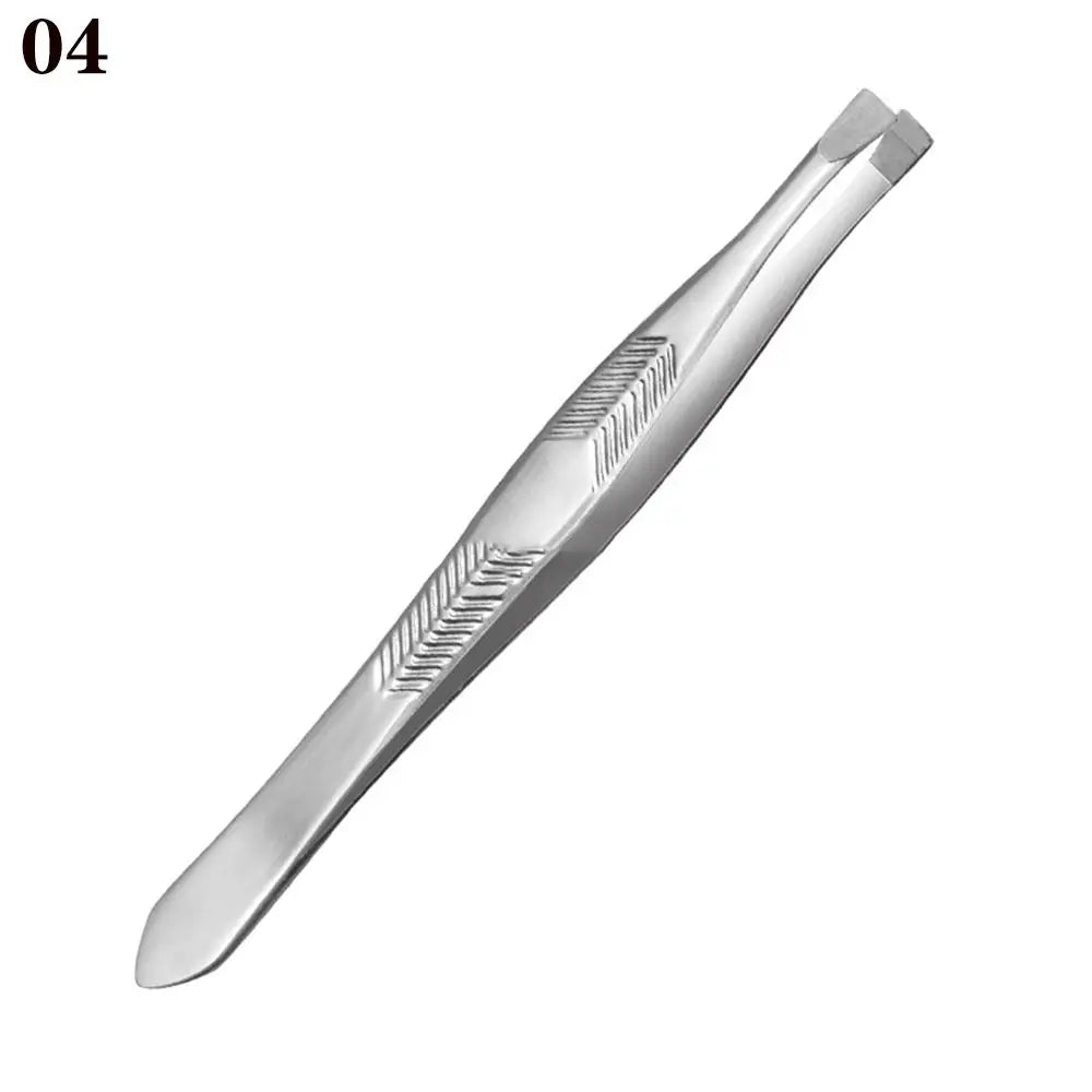 1PC Stainless Steel Slant/Tip/Flat Eyebrow Tweezer for Facial Hair Ingrown Hair Removal Tool Tweezers For Plucking Eyebrows