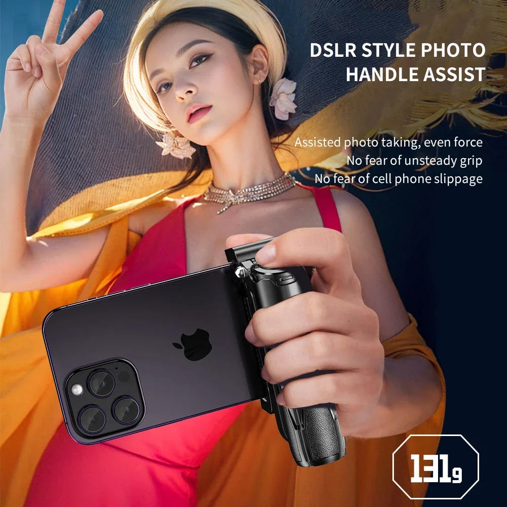 P15Mini Selfie Stick Tripod 3 in 1  Extendable Grip Phone Tripod with Detachable Remote for Vlog Livestreaming Photography