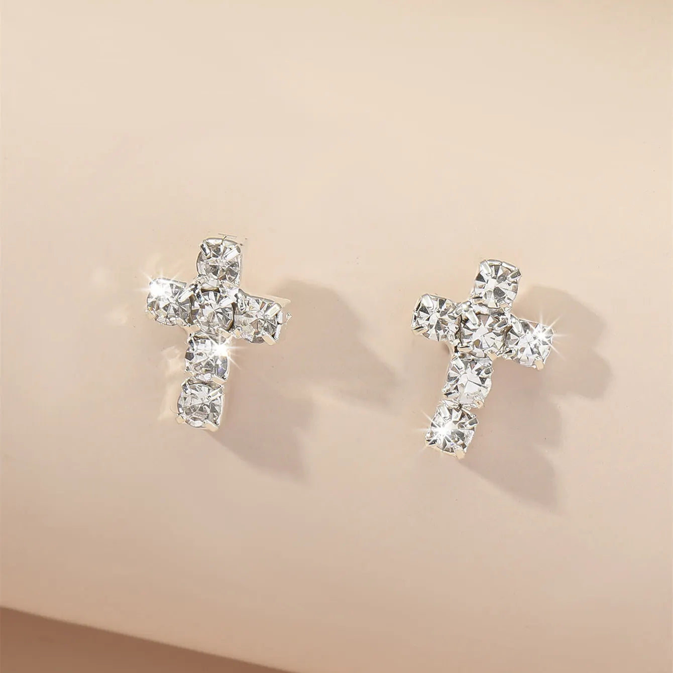 Shiny Multicolored Crystal Long Drop Earrings For Women Brides Classic Geometry Square Dangle Earring Wedding Party Jewelry Gift