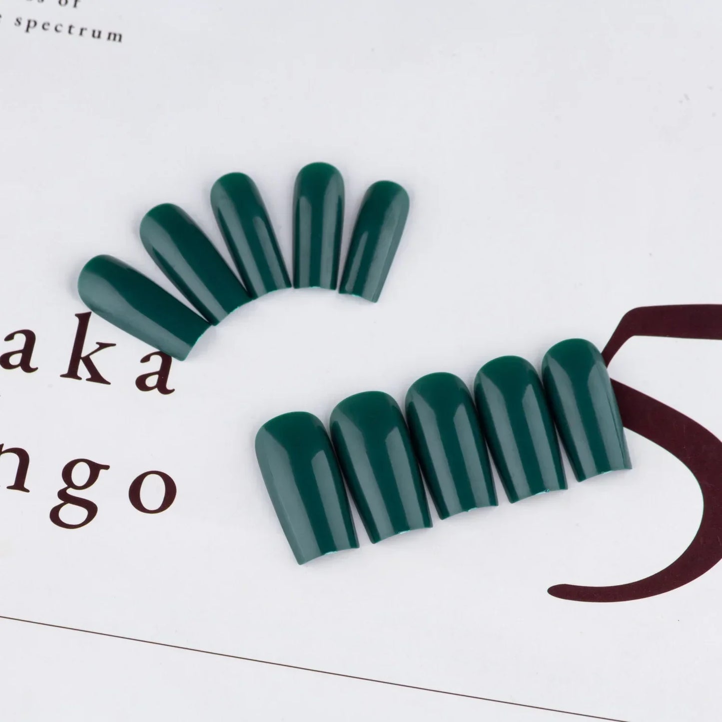 24 Pcs Solid Color Nail Tips Extension System Soft Gel Fake Nail Sculpted Square Full Cover Press on Nail Tips Artificial Nails