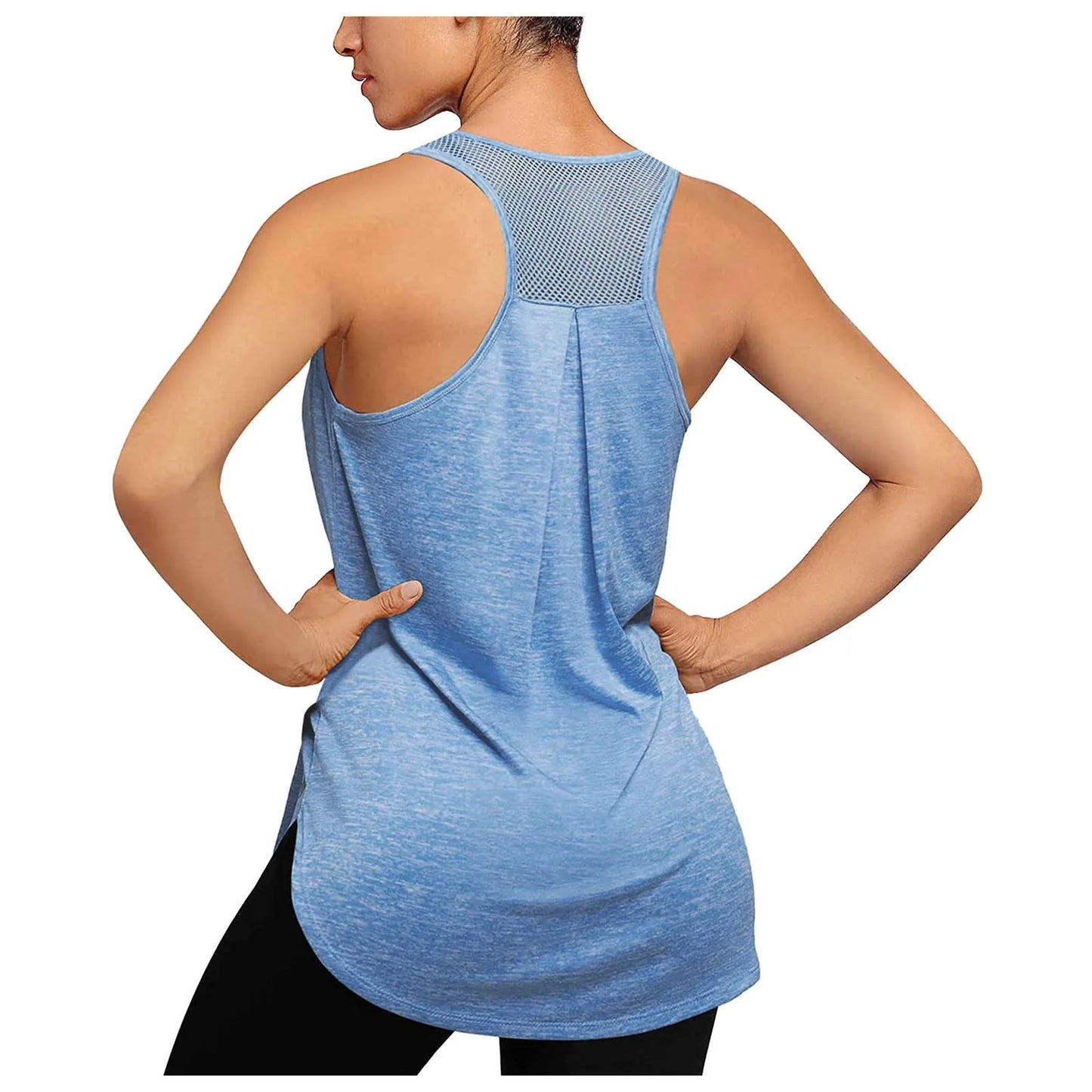 Tops Workout Tops Tank Yoga Racerback Mesh Running Women Shirts Women's Blouse 2x Ladies Tops Muscle Tee