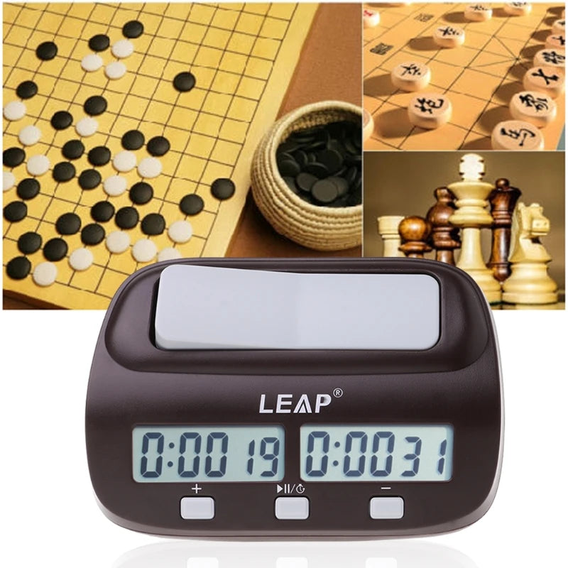 Professional Digital Chess Clock, Compact Stopwatch Board Clock with Competition Timer Digital Chess Clock, Compact Stopwatch
