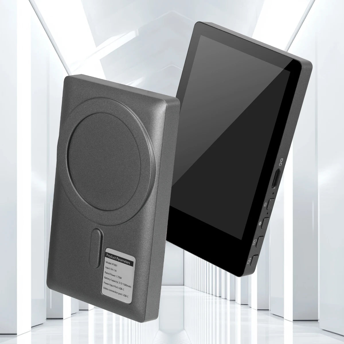 Wireless Magnetic Mount Vlog Selfie Monitor Screen Phone Rear Camera Selfie WiFi Bluetooth Connection for Selfie Live Vlog