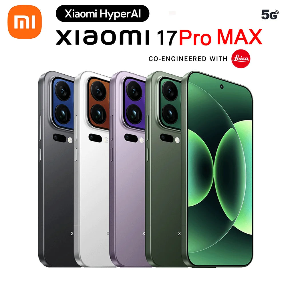 CN Version Xiaomi 17 Pro Max Smartphone 6.9" Display Snapdragon 8 Elite Gen5 7500mAh Battery 100W Hyper Charge Dual Screen