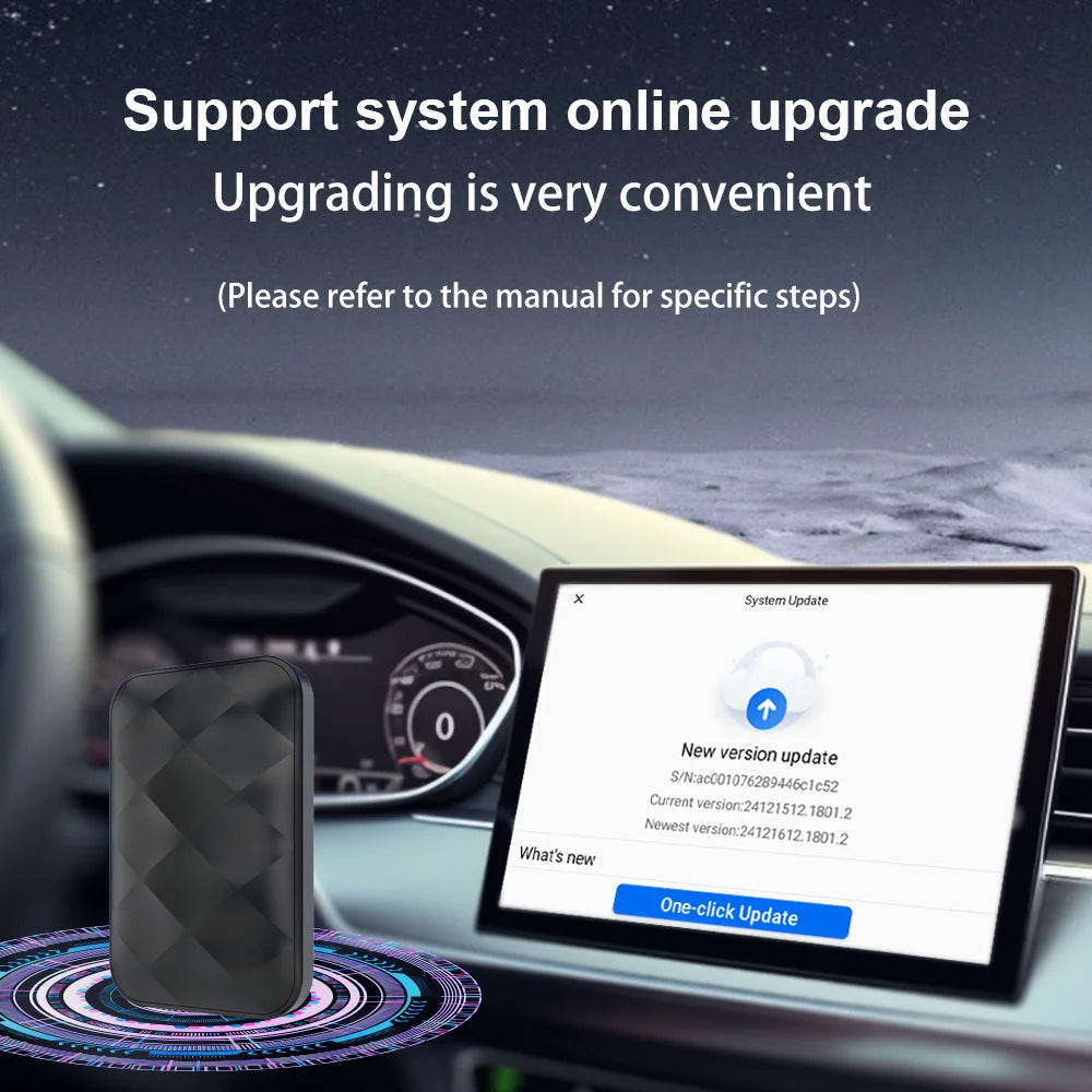 New 2025 Android 14 3In1 CarPlay Ai Box Wireless Android Auto USB Adapter For Youtube Netflix Universal TV Box Plug And Play