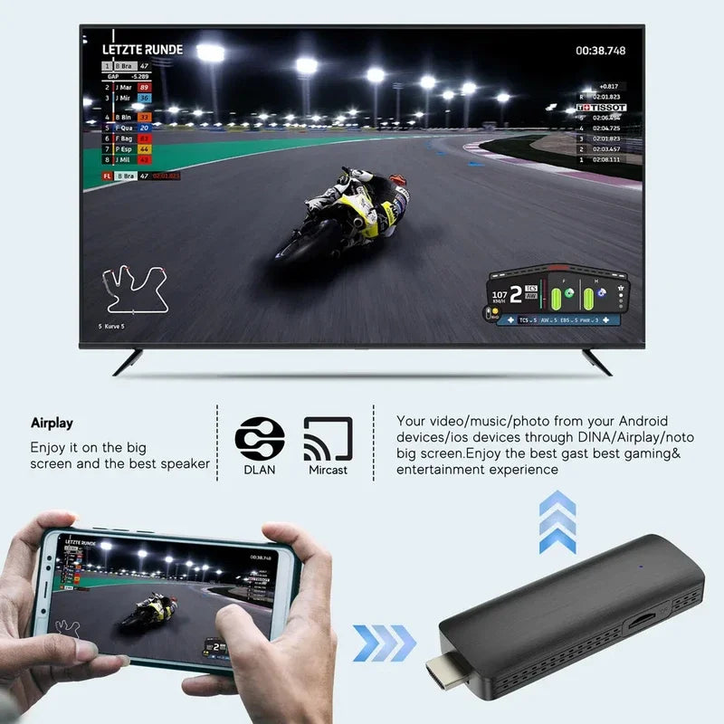 MX10 F3 Android 13 TV Stick HDR Set Top OS 4K 1080P H313 ATV Smart TV Sticks For Google YouTube Smart Media Player