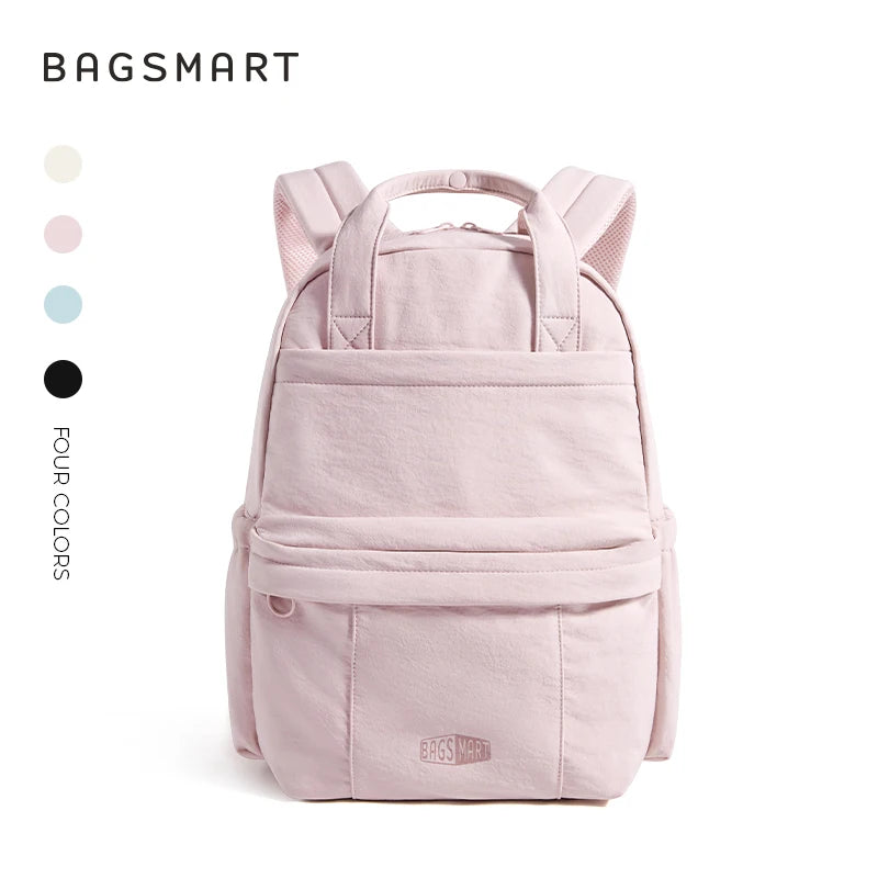 BAGSMART 14.3 in Laptop Backpack Large Capacity Business Briefcase Multi-Function Large Capacity Business Girls School Bag