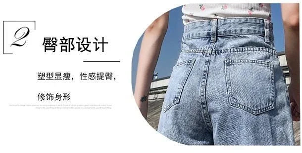 Shorts Women Black Gray Denim Shorts For Women Summer High Waist  Loose Ropa Mujer