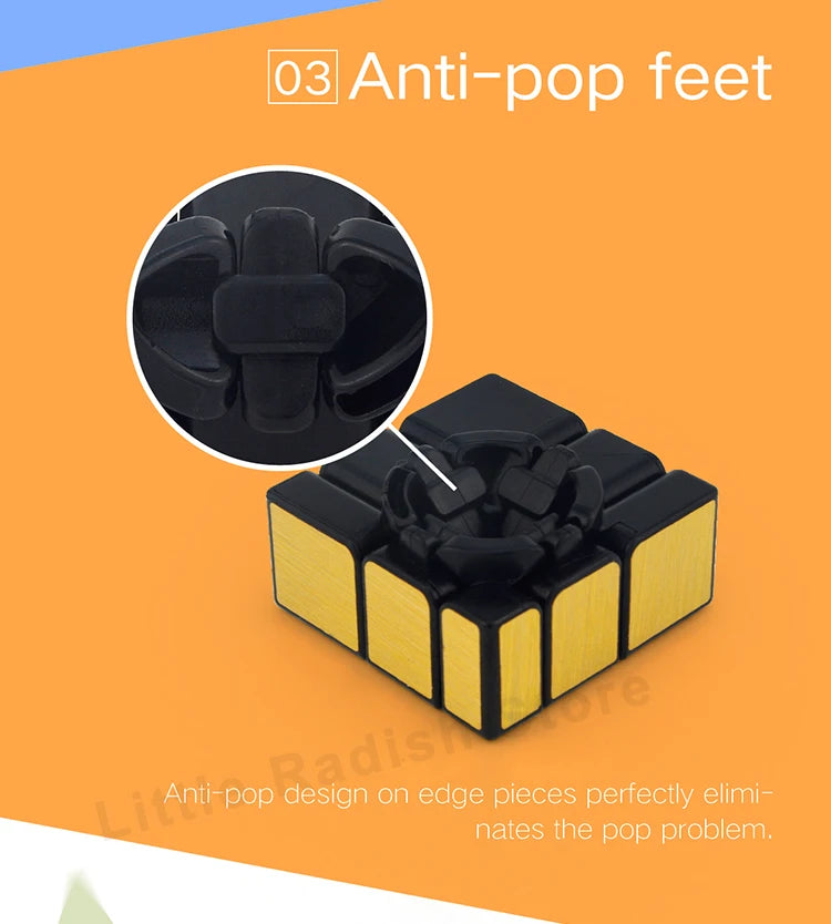 [Picube] MoYu MeiLong Mirror 3x3 Magic Cube Puzzle Silver Gold Stickers Speed Cubes Professional Learning Toys For Children Gift