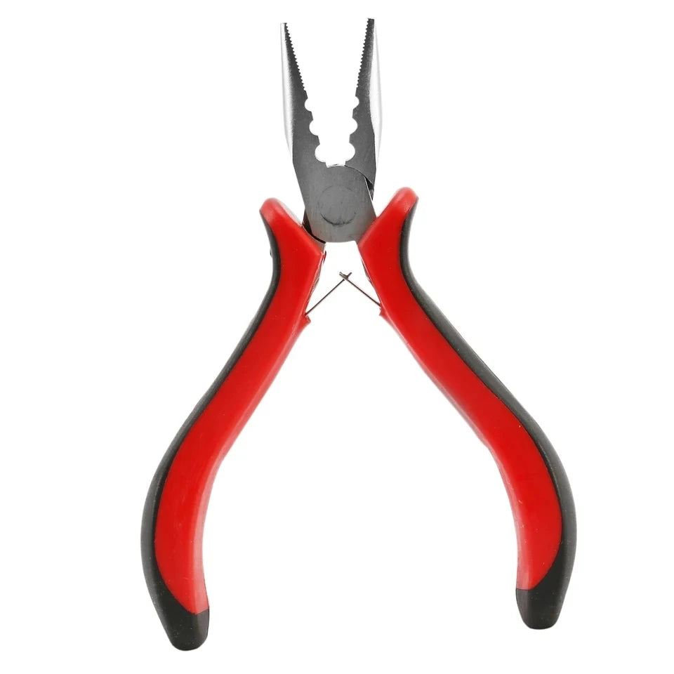 1Pcs Portable Durable Carbon Steel Forging Jewellery Pliers Light Weight Mini Pliers Hand Tools Round Flat Long Nose Pliers