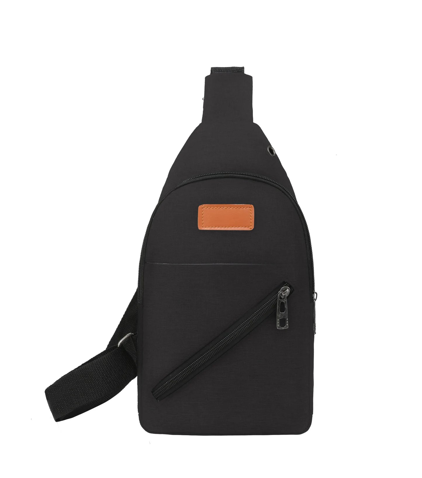 Fashionable Unisex Three-Piece Shoulder Bag Crossbody Chest Bag Lightweight Waterproof Computer Backpack Pure Colour Oxford Mate