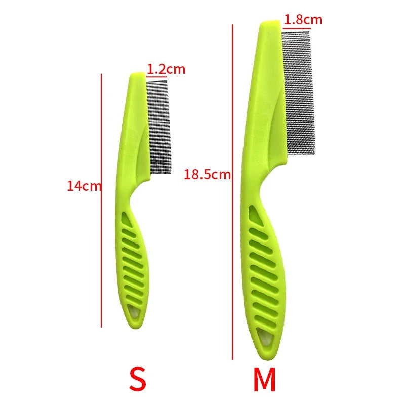 1pc Stainless Steel Pet Hair Shedding Comb Flea Comb for Cat Dog Comfort Cats Flea Hair Grooming Comb Dog Fur Removal Brush