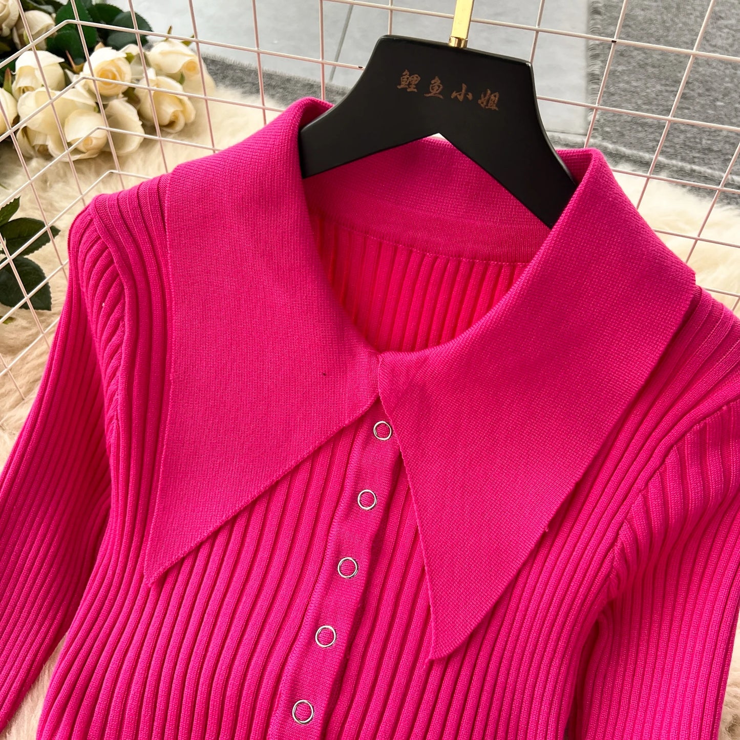 YuooMuoo Women Dress 2023 Autumn Winter Elegant Fur Long Sleeve Knitted Sweater Dress Chic Lady Wrap Hips Bodycon Long Vestidos