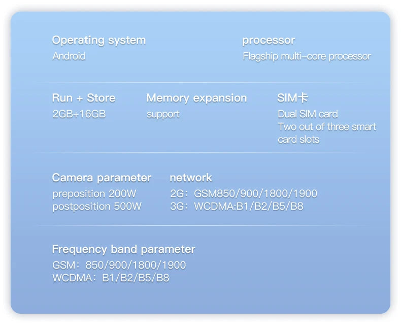 SOYES XS18 Pro Mini Smartphone 2GB RAM 16GB ROM Android8.1 3.0'' With Facial Recognition Dual SIM Standby 3G Network Small Phone