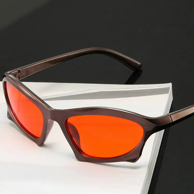 Vintage Steampunk Sunglasses Men Women Fashion Punk Irregular Y2K Mirror Shades Rideing Eyeglasses Eyewear Sun Glassses UV400