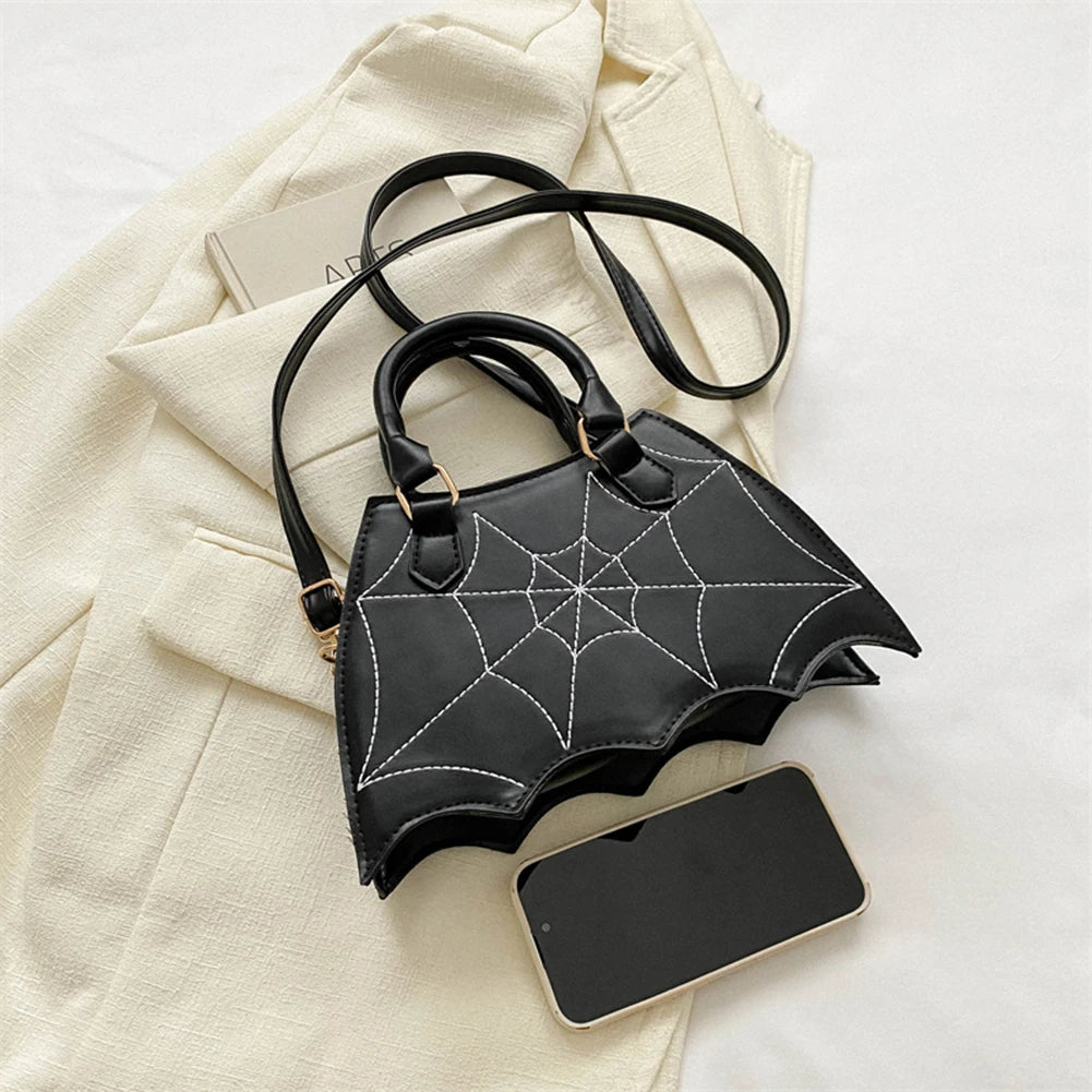 2024 Halloween Novelty Women Crossbody Bag Creative Bat Wing Top-handle Bags Fashion Ladies PU Leather Small Handbags