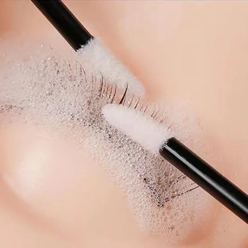 50Pcs Disposable Lip Brush Eyelash Makeups Microbrush Lash Extension Mascara Applicator Lipstick Wands Set Cosmetic Makeup Tools