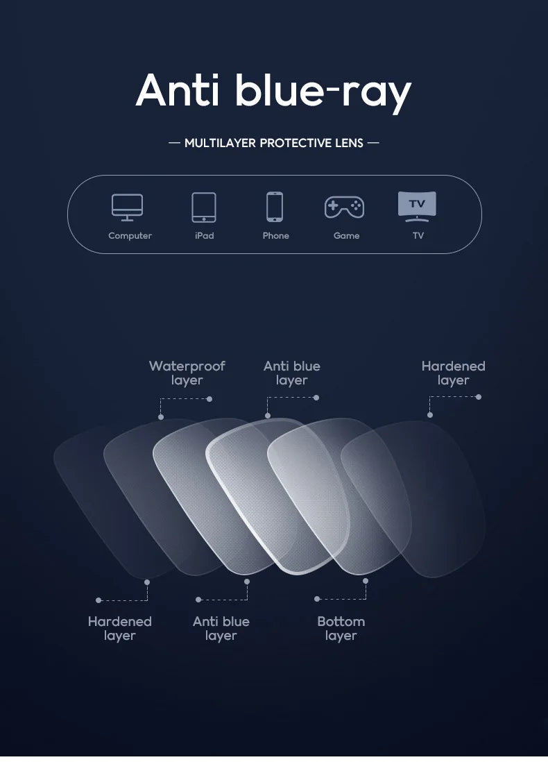 XJiea 2024 Photochromic Anti-blue Light Glasses Men Fashion Rectangle Semi Rimless Eyewear For Women Office Computer Goggle