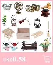 10pcs/Lot 1/12 Mini Tableware 1:12 Dollhouse Miniature Figure Fork Pot Kitchen Set Food Toys Accessories Dolls Pretend Play Toys