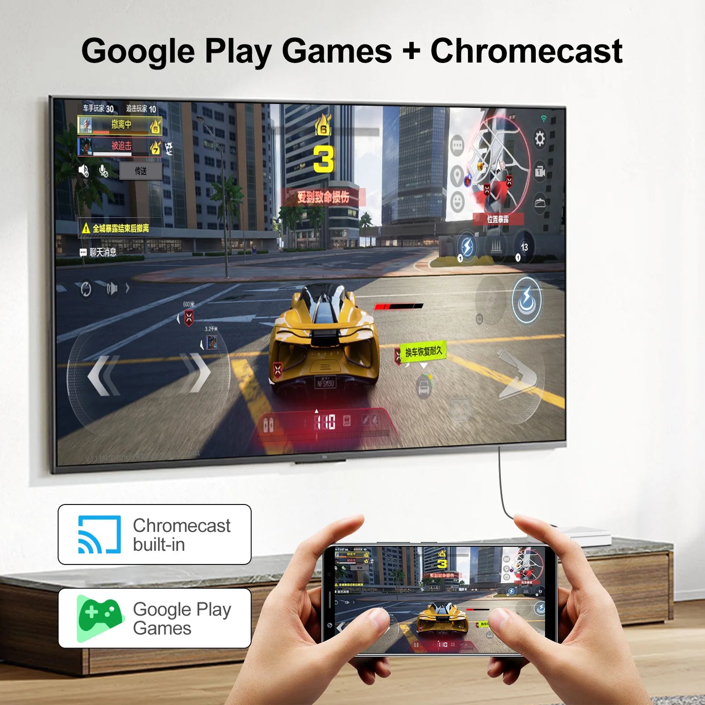 4K Android 14 TV Stick Set HDR10+ Top Box 2.4GHz+5GHz Dual-mode WiFi 6 TV Box Bluetooth Media Player Support YouTube NETFLIX