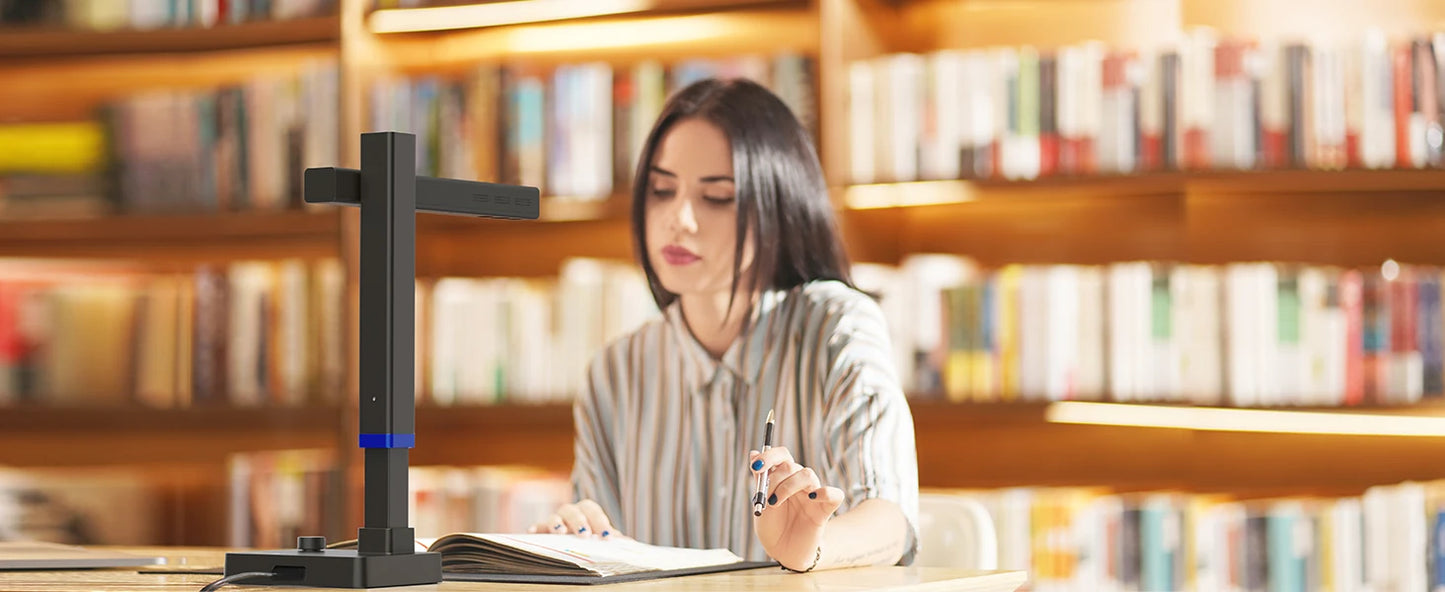 CZUR Shine Series Document Scanner, Portable USB Document Camera, Capture Max A3 Format with Fast Scan for Meeting and Learning