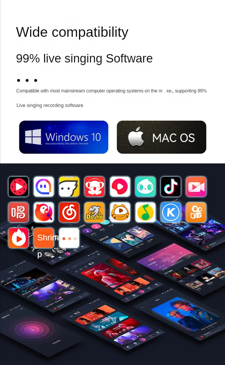 ME4 RGB Condenser Microphone USB Wired Desktop Tripod MIC For Recording Live Gaming Video Noise Reduction Conference Microphone