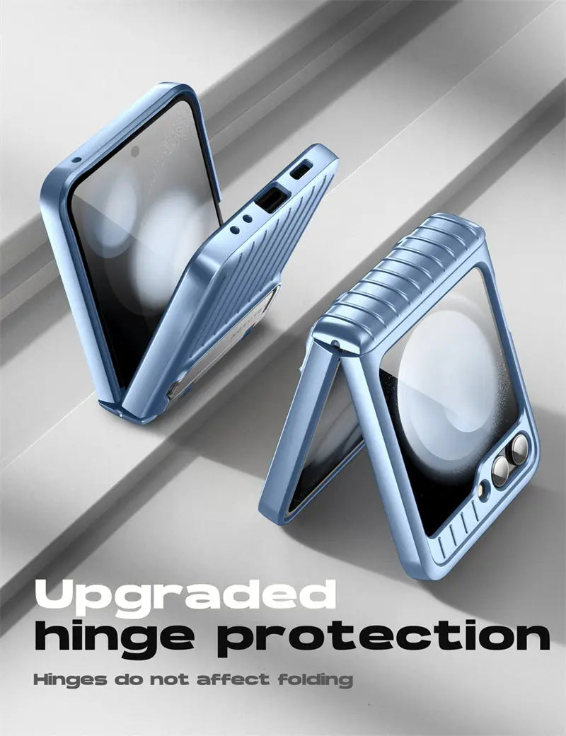 I-BLASON For Samsung Galaxy Z Flip 5 Case 5G (2023) Journey Full-Body Rugged Case with Built-in Screen Protector & Kickstand