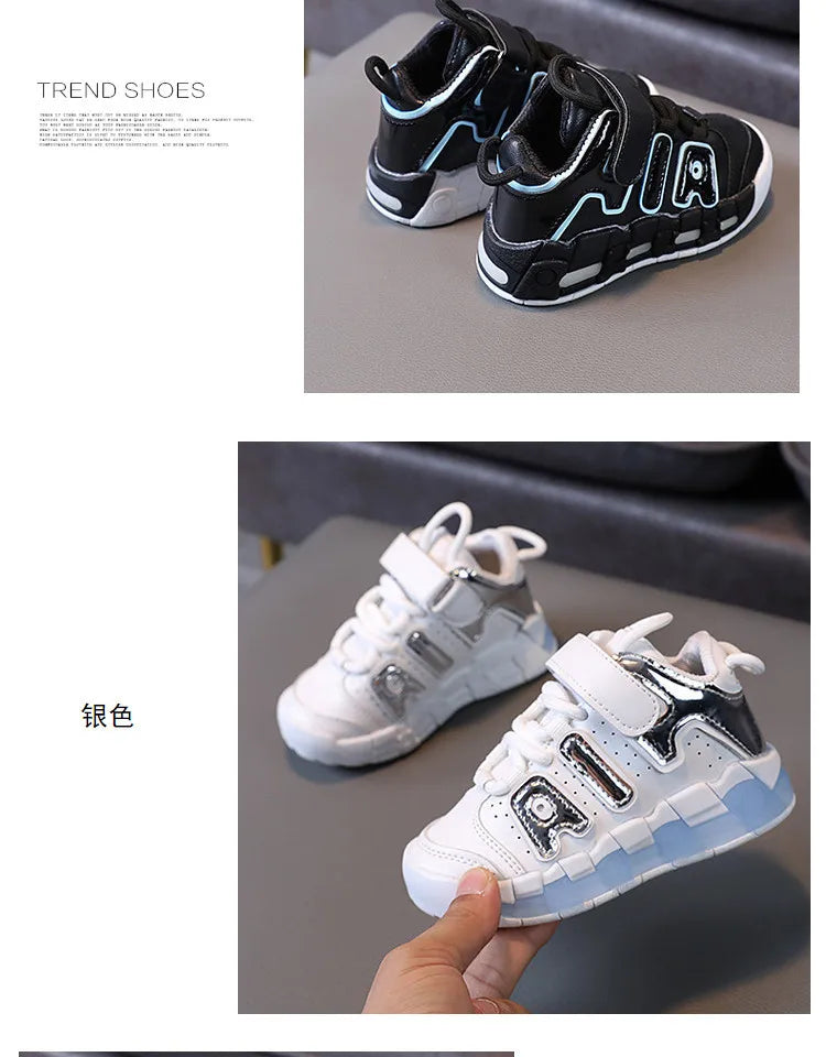 Spring Autumn Kids Shoes Toddler Girls Tenis Boys Sports Shoes for Children Pu Leather Flats Kids Sneakers Casual Shoes 21-30