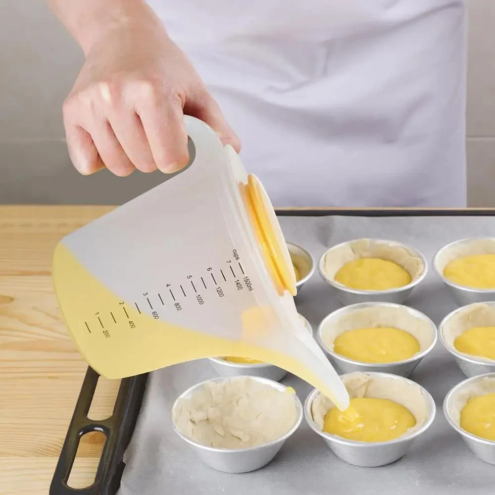 1500ml Measuring Cup Kitchen Baking Mixing Cup Scaled Filter Thicken Tip Mouth Liquid Measuring Tool