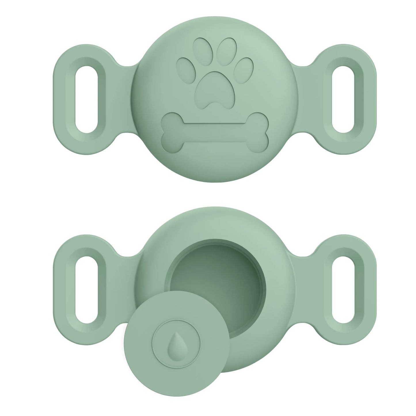 Silicone Engraved Cover For Apple Airtag Case Dog Cat Collar GPS Finder Protective Soft Case For Apple Air Tag Tracker Holder