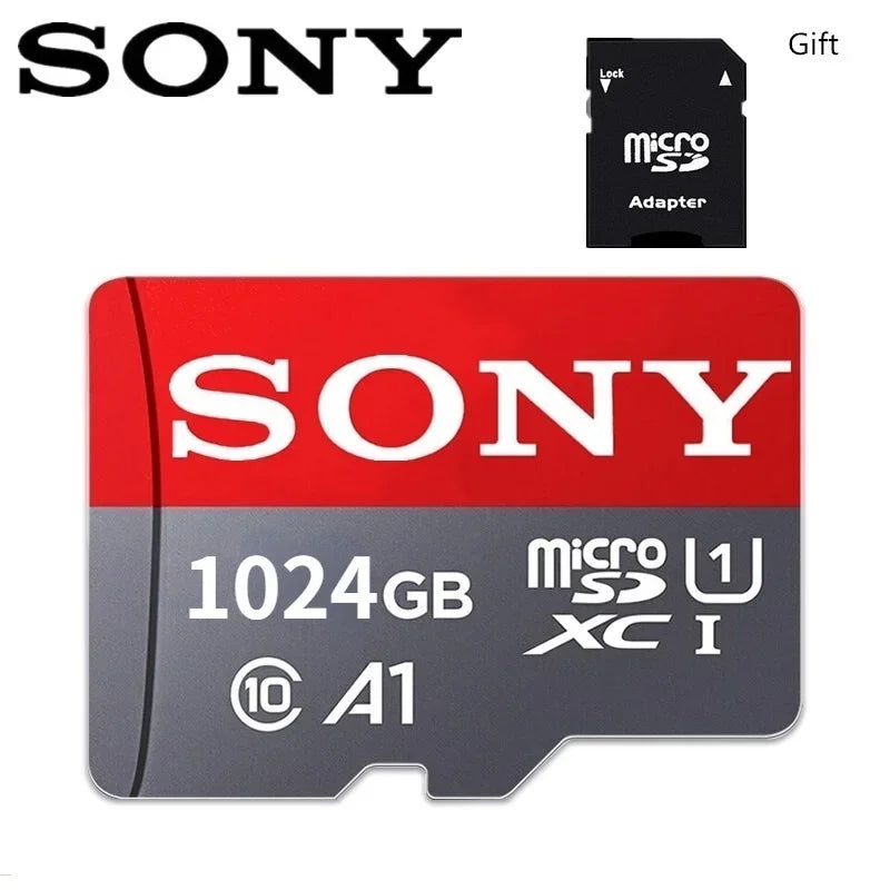 SONY Micro SD Memory Card Class 10 1TB 512GB 256GB 128GB 64GB 32GB Micro SD TF Flash Card 32 64 128 GB MicroSD for Phone Camera