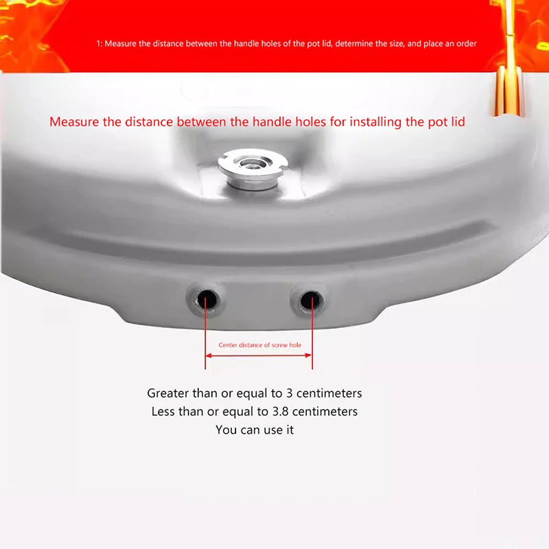 Pressure Cooker Handle Multipurpose Universal Gadget Easy To Install Replacement Parts Detachable For Pan Bowls Skillet Saucepan