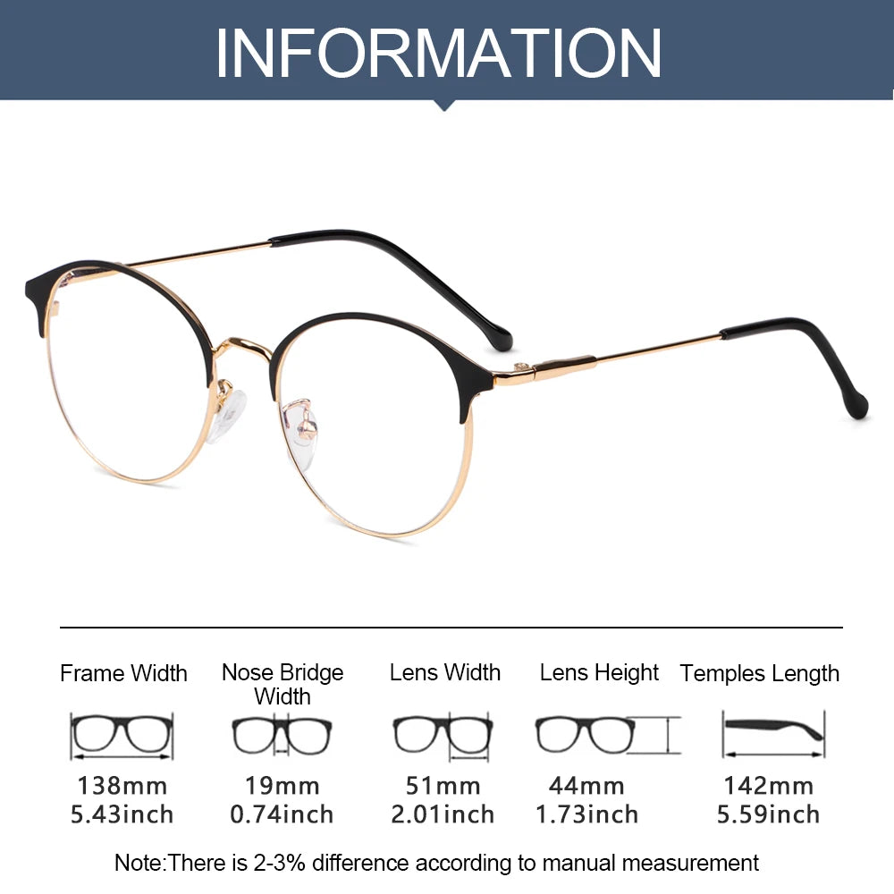 Classic Semi Rimless Anti Blue Light Blocking Glasses Men Square Ray Filter Eyeglasses Frames Computer Women Goggles