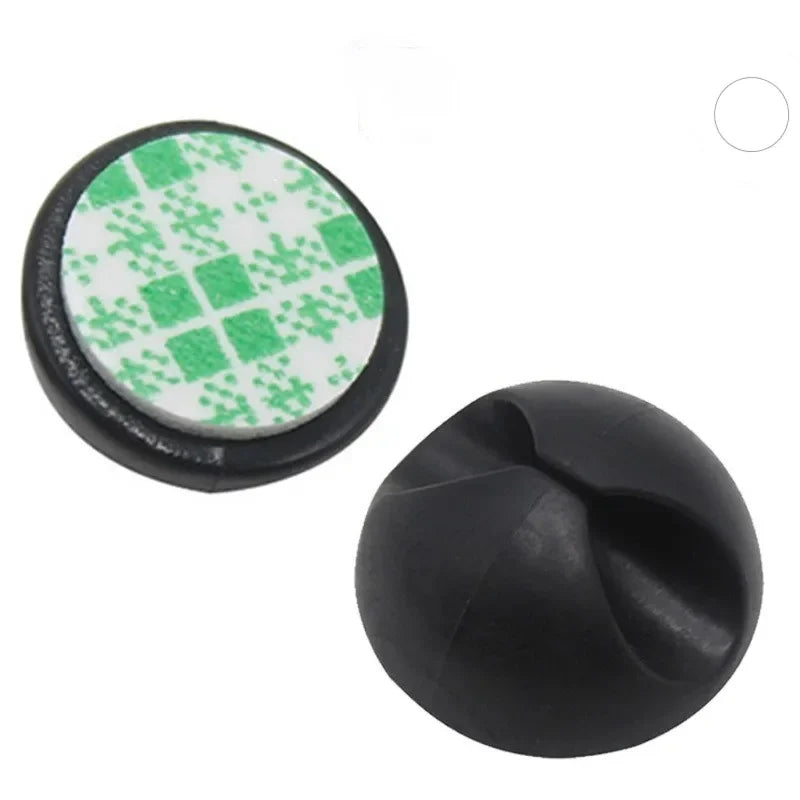 5/50Pcs Mini Cable Winder Organizer USB Charging Cable Clips Desk Tidy Organiser Wire Cord Holder Protectors In Home Office Car