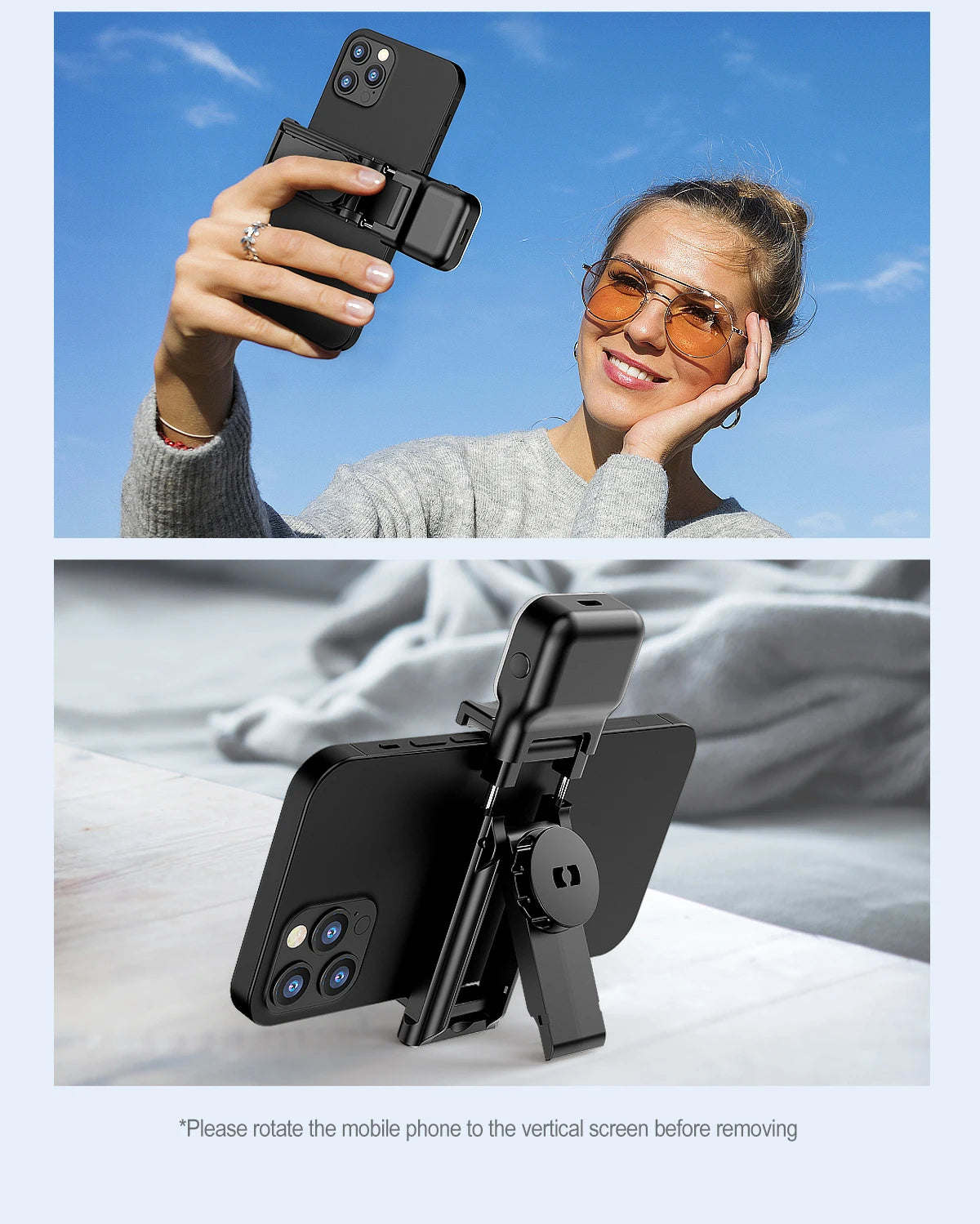 C01s Selfie Stick Tripod with Fill Light, Detachable Phone Bracket Monopod,  Wireless Bluetooth Remote for Huawei iPhone Android