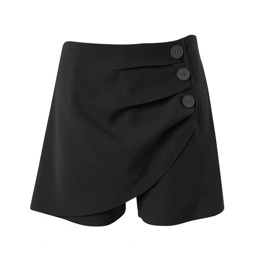 Women Summer Shorts High Waist Lady Daily Shorts Asymmetric Women Summer Shorts Slim Fit  Above Knee Length Women Mini Shorts