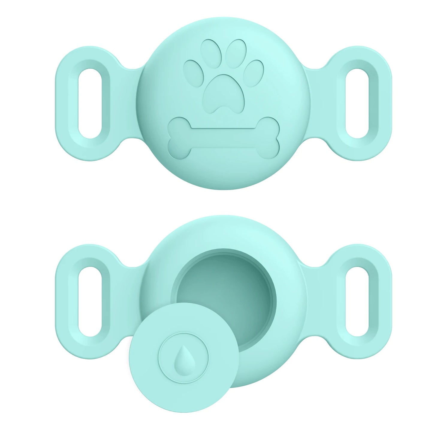 Silicone Engraved Cover For Apple Airtag Case Dog Cat Collar GPS Finder Protective Soft Case For Apple Air Tag Tracker Holder