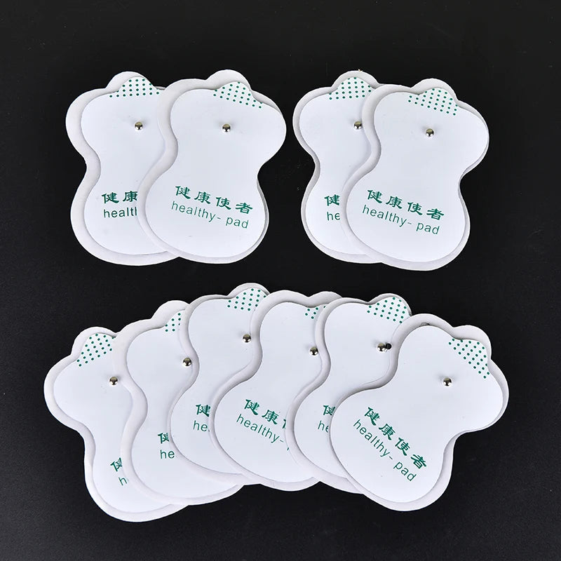 10PCS Healthy Pad Electrode Massage Pads Cable for Digital Tens Acupuncture Device Body Massager Therapy Machine