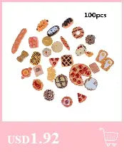 10pcs/Lot 1/12 Mini Tableware 1:12 Dollhouse Miniature Figure Fork Pot Kitchen Set Food Toys Accessories Dolls Pretend Play Toys