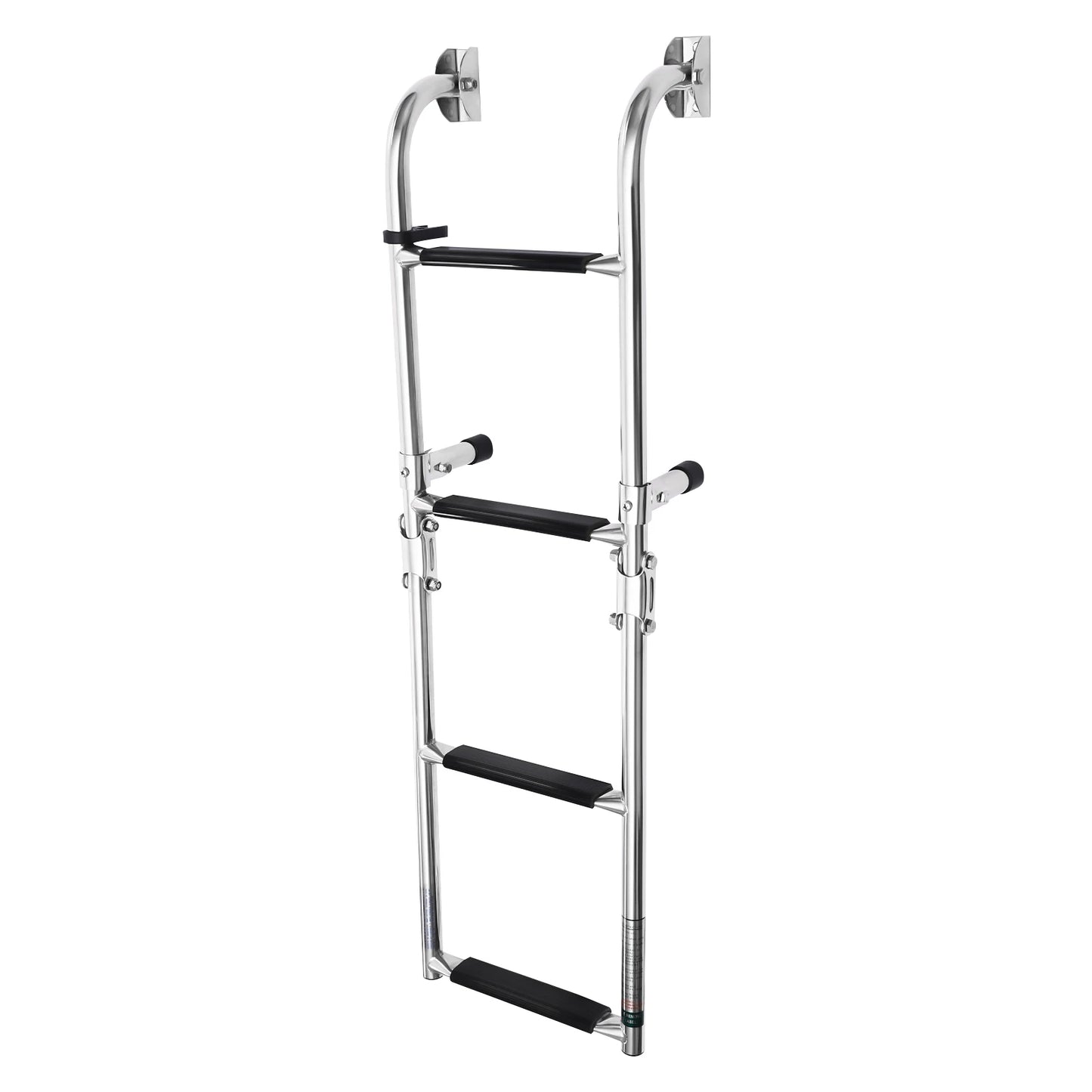 4 Steps Marine Deck Ladder Stainless Steel Telescoping Folding Marine Boat Drop Ladders