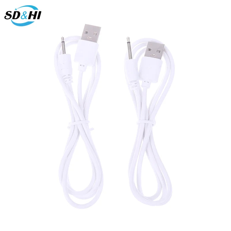 1pcs USB DC 2.5 Vibrator Charger Cable Audio Power Cord For Rechargeable Vibrators Massagers Accessories USB Power Supply