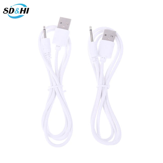 1pcs USB DC 2.5 Vibrator Charger Cable Audio Power Cord For Rechargeable Vibrators Massagers Accessories USB Power Supply